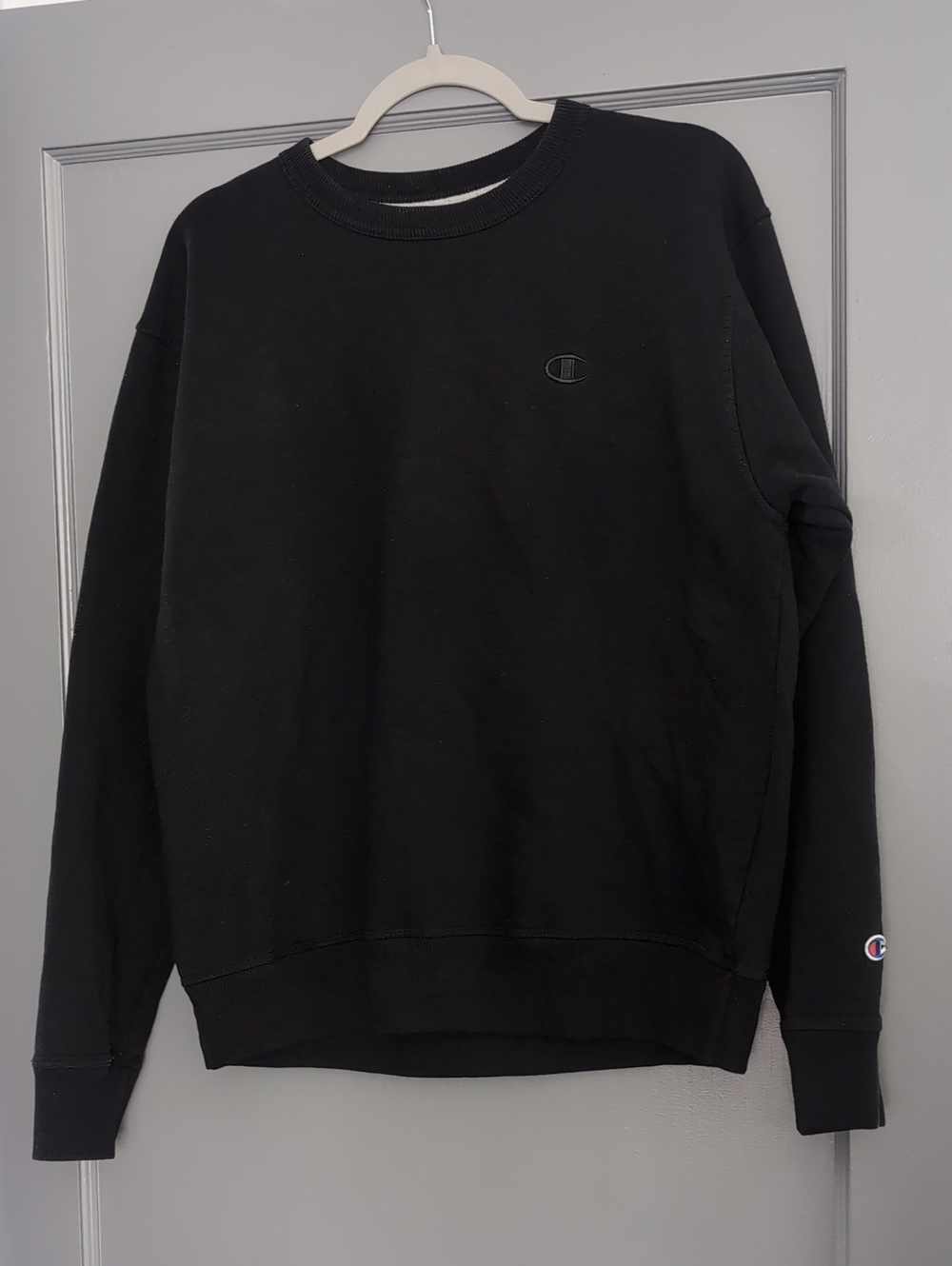 Champion Black Crewneck Pullover Sweatshirt